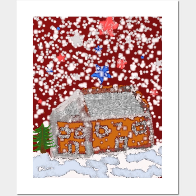 Christmas landscape, winter is coming! Wall Art by sell stuff cheap